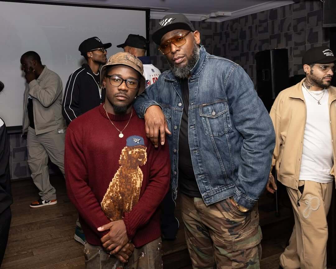 NC's Reuben Vincent and 9th Wonder in Planes gear at a 2024 event in NYC. 